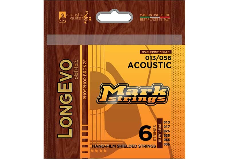 Markbass DV6LEPB01356AC LongEvo Acoustic Phosphor Bronze 13-56 013 017 026 035 045 056 image 1