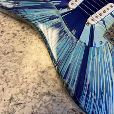 Fender SplatterCaster Midnight Swirl image 7