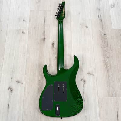 Mint Legator N6FR Ninja Guitar, Ebony Fretboard, Floyd Rose Tremolo, Green Crackle image 6