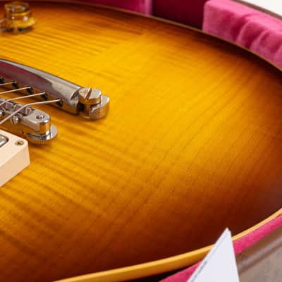 Gibson Custom Shop 1959 Les Paul Standard Reissue VOS Electric Guitar, Rosewood Fingerboard, Iced Tea Burst image 10