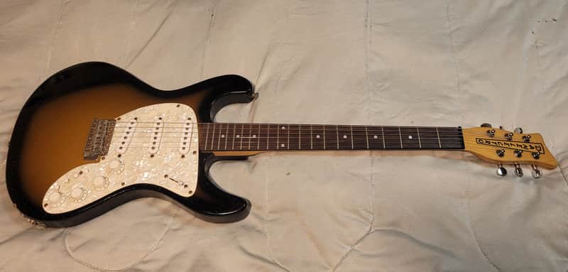 2001 Danelectro Danoblaster Innuendo - Tobacco Sparkle Burst image 1