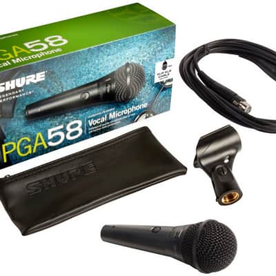 Shure PGA58-XLR Cardioid Dynamic Vocal Mic with XLR Cable image 1
