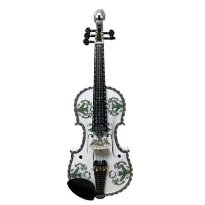 Deluxe fancy Norwegian fiddle 5strings violin 4/4 of professional concert image 2