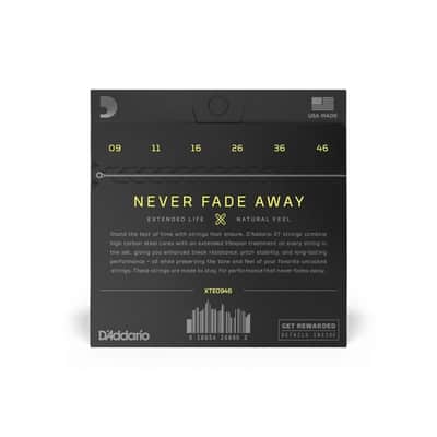 D'Addario XT 9-46 Super Light Top/Reg Btm Coated Electric Guitar Strings XTE0946 image 3