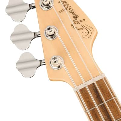 Fender Fullerton Precision Bass Uke, Walnut Fingerboard, Tortoiseshell Pickguard, Olympic White image 6