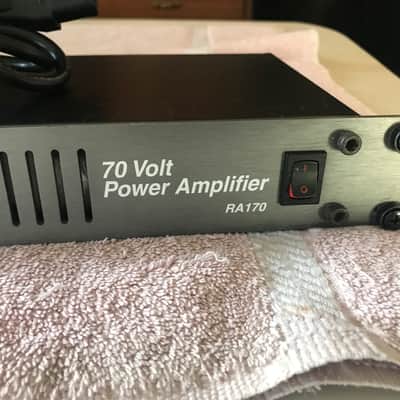 Rolls RA170 70-Volt Power Amplifier for commercial applications. Includes rack mount bolts and washers. image 4