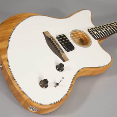 FENDER AMERICAN ACOUSTASONIC JAZZMASTER ARCTIC WHITE image 3