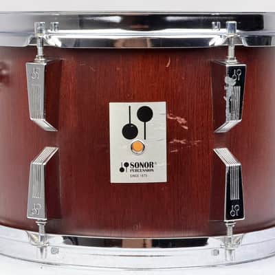 Sonor 20/12/13/16" Early 80's Phonic Drum Set - Red Mahogany Veneer image 10