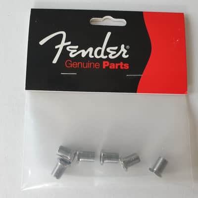 (6) Fender Schaller American Tuner screw in Bushing Set Chrome 0058820049 image 1