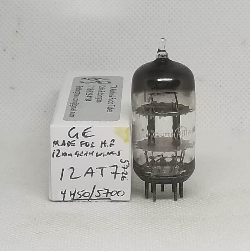 GE Made For HP 12AT7 Gray Plate Balanced Single NOS ECC81 image 1