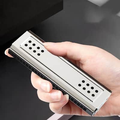 Hohner Double Puck Harmonica, Double-sided G/C, 10-hole Diatonic