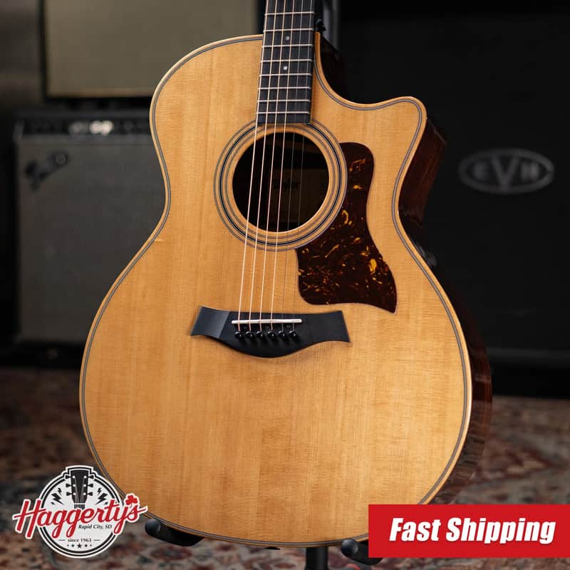 Taylor 414ce Studio Grand Auditorium Acoustic/Electric Guitar - Natural with Gig Bag image 1
