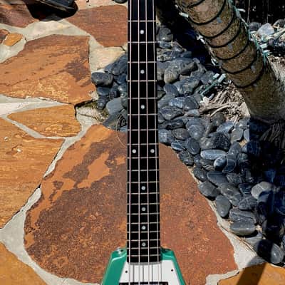 Gibson Flying V '58 Reissue Bass 1999 - the only Inverness Green of 4 ever produced in 1999 as rare as it gets ! image 9