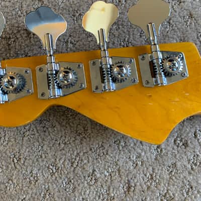 Electric Bass Guitar Custom Precision Maple neck Poplar body  2021 Tobacco sunburst 6.5 pounds image 9