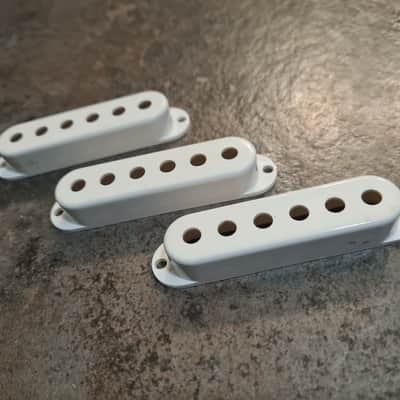 Fender Stratocaster pickup covers 1980s Fullerton AVRI rounded tops 1954 1955 1955 1956 image 2