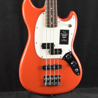 Fender Player II Mustang Bass PJ Coral Red Rosewood Fingerboard image 1