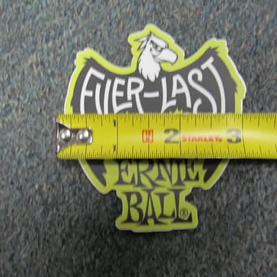 Ernie Ball Guitar Company 3" X 3.5" Vinyl Everlast Logo Sticker - Green image 2