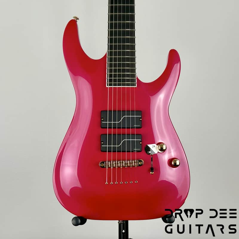 ESP LTD Stephen Carpenter SC-607B Baritone 7-String Electric Guitar w/ Case - Magenta Metallic image 1