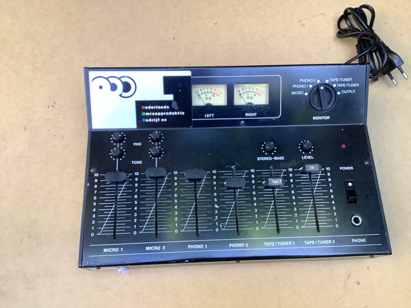 Vintage Mixer mixing desk with NOB logo ( dutch broadcast company ) image 1