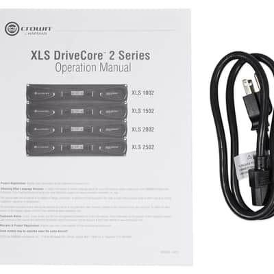 Crown Pro XLS2002 XLS 2002 2100w DJ/PA Power Amplifier Amp w/DSP Bundle with AT Microphone image 8