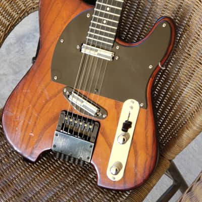 Ed Roman Headless Telecaster 1991 Transparent auburn image 6