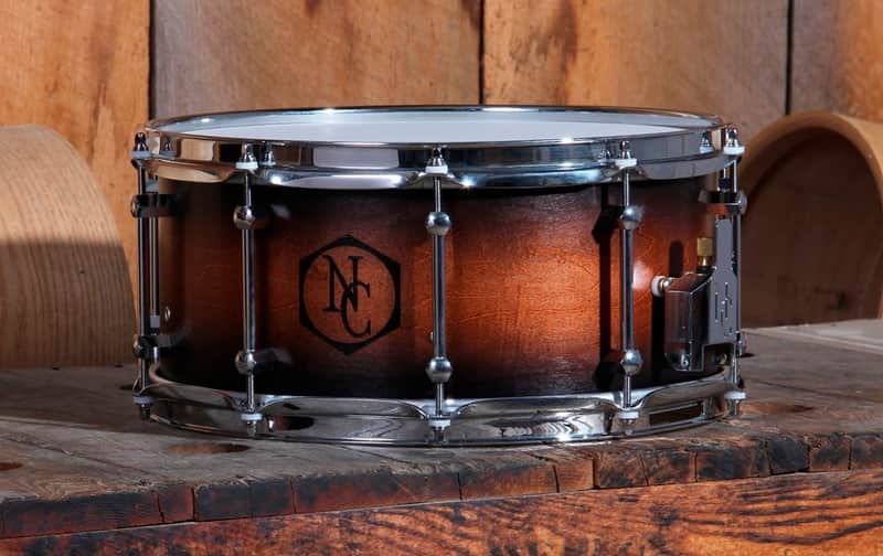 Noble & Cooley *Pre-Order* CD Maple Series 7x14" Maple Snare Drum in Honey Maple Black Burst & Chrome Hardware | Made in the USA | Special Order | Authorized Dealer image 1