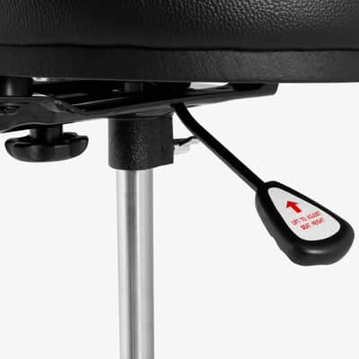 Ahead Spinal-G 4-Leg Saddle Drum Throne Black w/Hydraulic Lift Base image 3