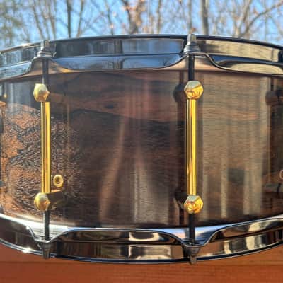 RARE Noble & Cooley Limited Edition Ziricote English Chestnut 6.5x14" Snare Drum 2020 image 6