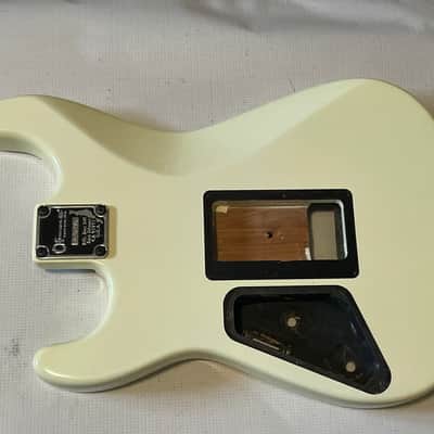 2017 Charvel Mexico San Dimas Pro Mod 2H White/Cream Guitar Body Floyd Ready image 10