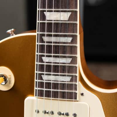 Gibson Les Paul Standard 50s P-90 Electric Guitar - Goldtop with Hardshell Case image 11