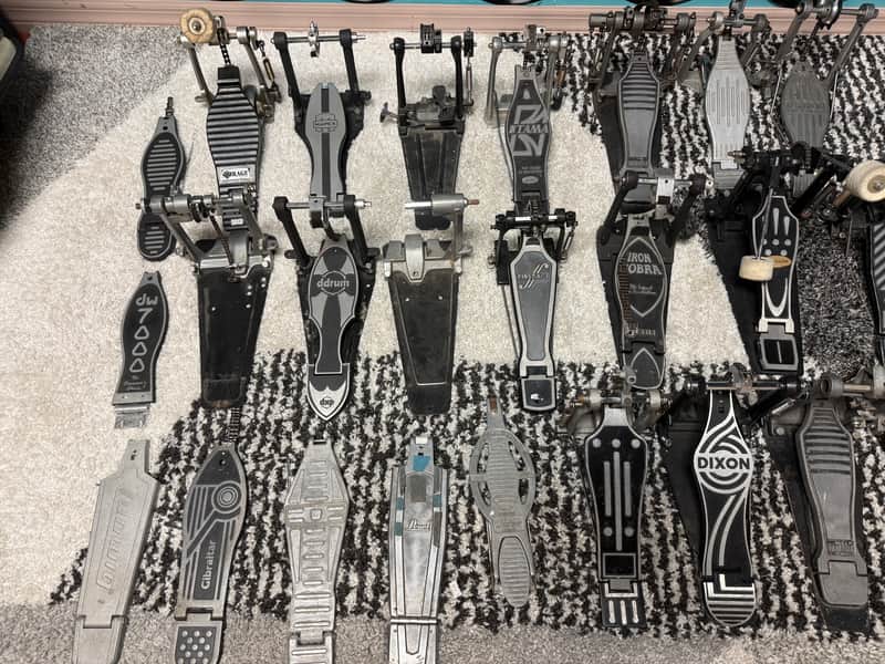Large Lot of Bass Drum Kick Pedals & Parts – Tama Yamaha Sonor Gibraltar Pearl Mapex image 1