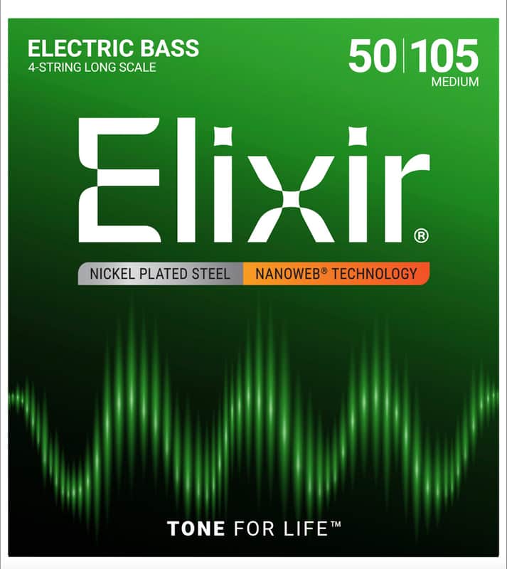 Elixir 14102 Bass Nanoweb Medium 50-105 image 1