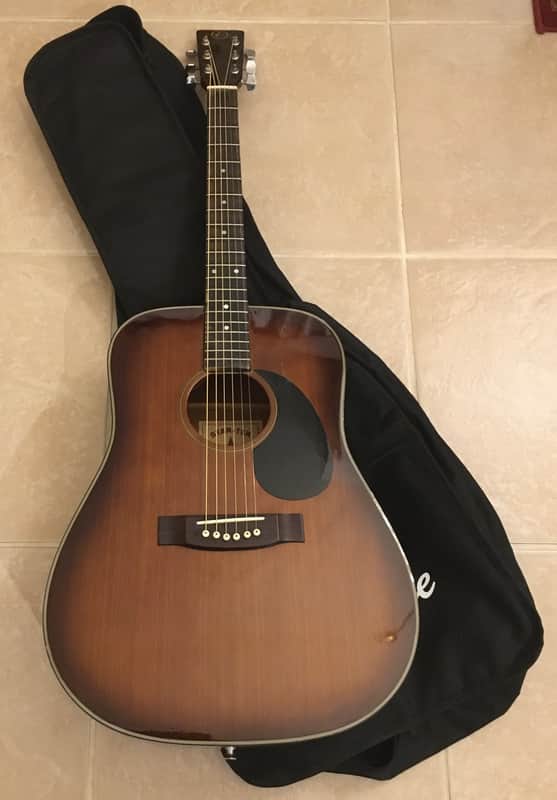 Vintage Kay Acoustic Guitar Dreadnought Star-Ter Model K507 1980's