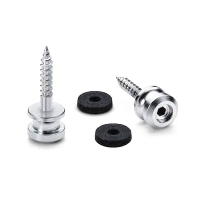 Schaller 14010401 S-Locks Strap Locks System, Black Chrome Bild 3