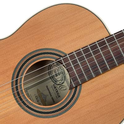 Ortega R20GSNRG Traditional Series Solid Cedar Top Mahogany Neck Nylon 6-String Classical Acoustic Guitar w/Gig Bag image 11