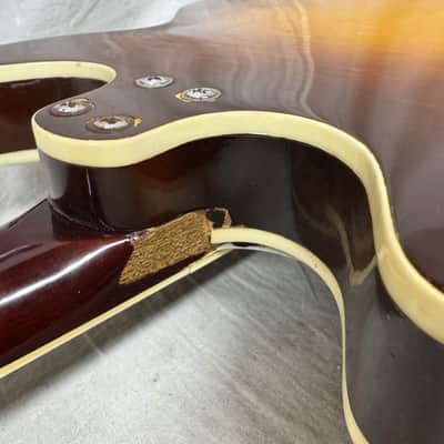 Harmony USA H-64 h64 Meteor Semi-Hollowbody Guitar with Case - repaired headstock image 23