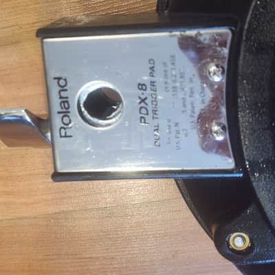 As is - Roland PDX-8 V-Drum 10" Dual-Trigger Mesh Snare Drum Pad 2010s - Black image 3