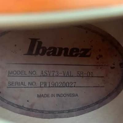 Ibanez ASV73-VAL 5B-01 2020 - Cherry Sunburst image 11