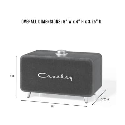 Crosley CR3049A Stanza Portable Bluetooth Speaker -Walnut -NEW image 4