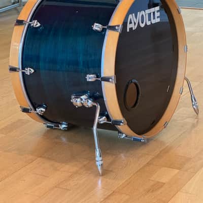 Ayotte Drum Smith 1990s - Blue Lacquer_Sugar Maple Drum Kit image 3