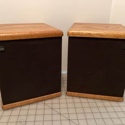 Vintage DCM Half Time Bookshelf Speaker Pair made in Ann Arbor image 1