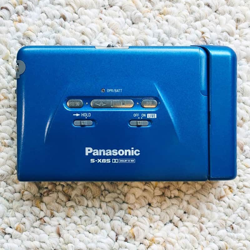 PANASONIC S40 Walkman Cassette Player, RARE BLUE ! Tested & Working ! image 1