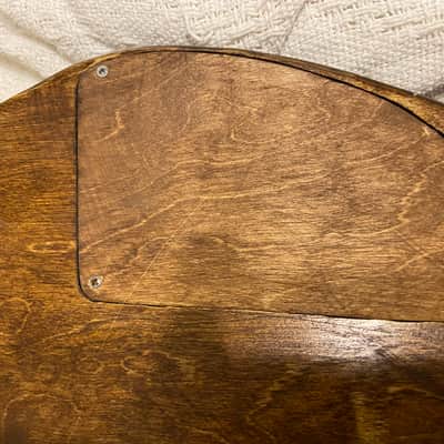 Very unique bass guitar. Hand made carved bull dog body image 8