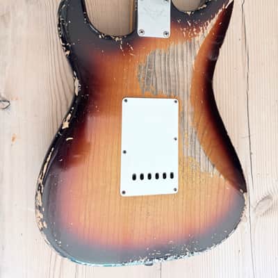 Fender Custom Shop Dale Wilson Masterbuilt 58 Strat Heavy Relic Choc Sunburst image 11
