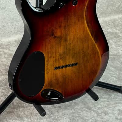 Kiesel A2 7 seven string electric guitar in sunburst finish with gigbag image 5