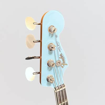 Fender Gold Foil Jazz Bass 4 String Electric Bass Guitar 2022 - Sonic Blue image 7