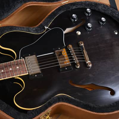 Gibson ES-335 Satin Trans Black image 6
