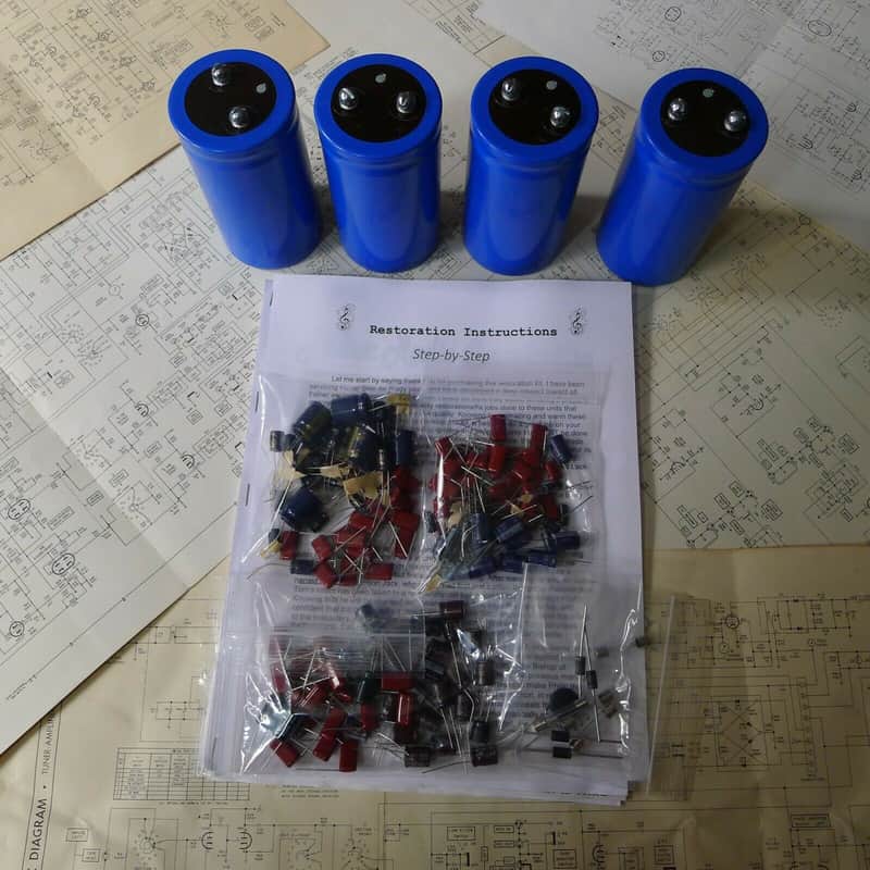 Rotel RB-890 restoration kit filter capacitor repair rebuild fix image 1
