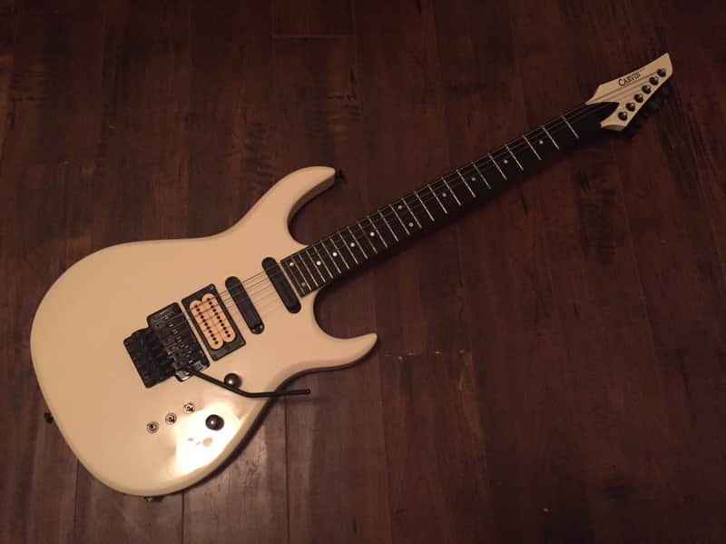 Carvin DC135 w/ Carvin/Kahler Floyd Rose + More! 1993 Antique White Kiesel image 1