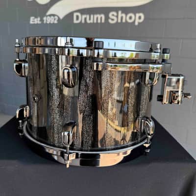~WOW!~ TAMA MA42TZBNSBCS Starclassic Maple 4-Piece 10/12/16/22 Drum Kit Set in Black Clouds & Silver Linings Gloss Lacquer with Black Nickel Hardware image 4